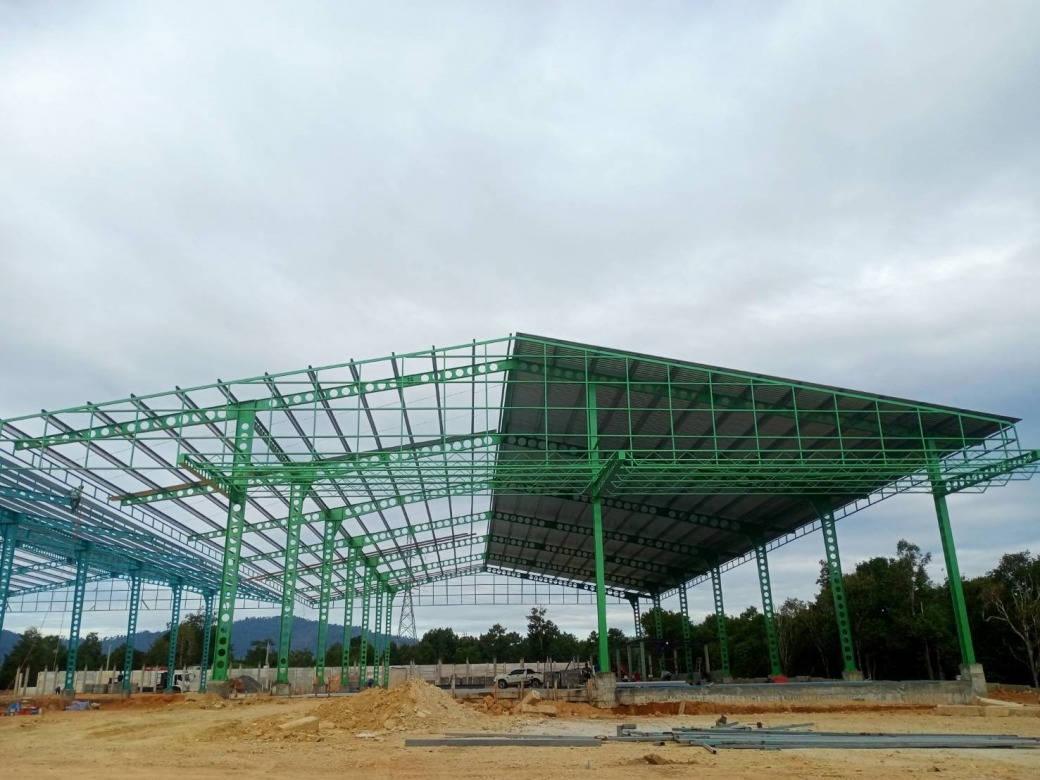 ล้งผลไม้จากโครงเหล็กเซลลูล่าร์บีม ล้งผลไม้จากโครงเหล็กเซลลูล่าร์บีม